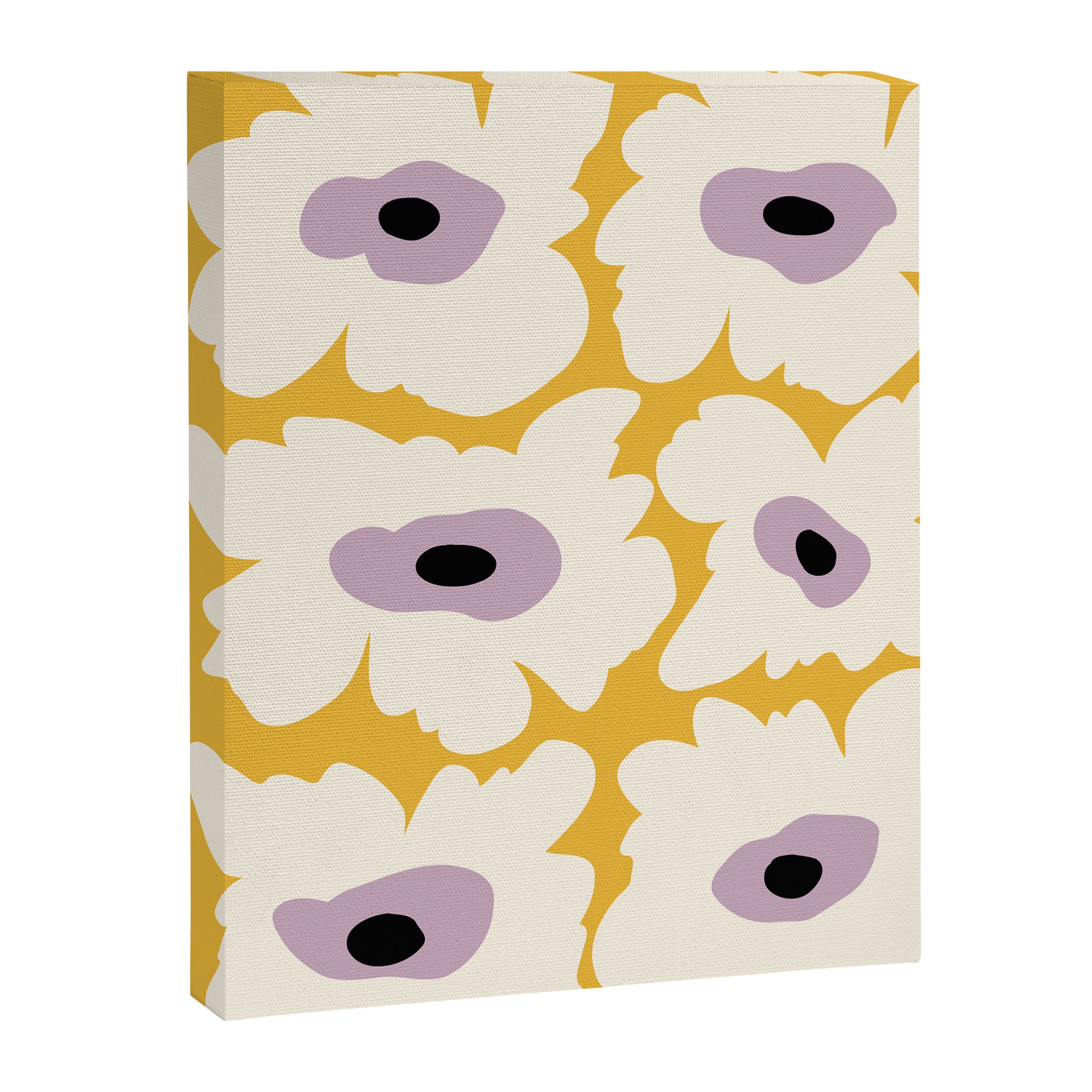 Fresh Poppy in yellow Canvas Print Gallery Image 6
