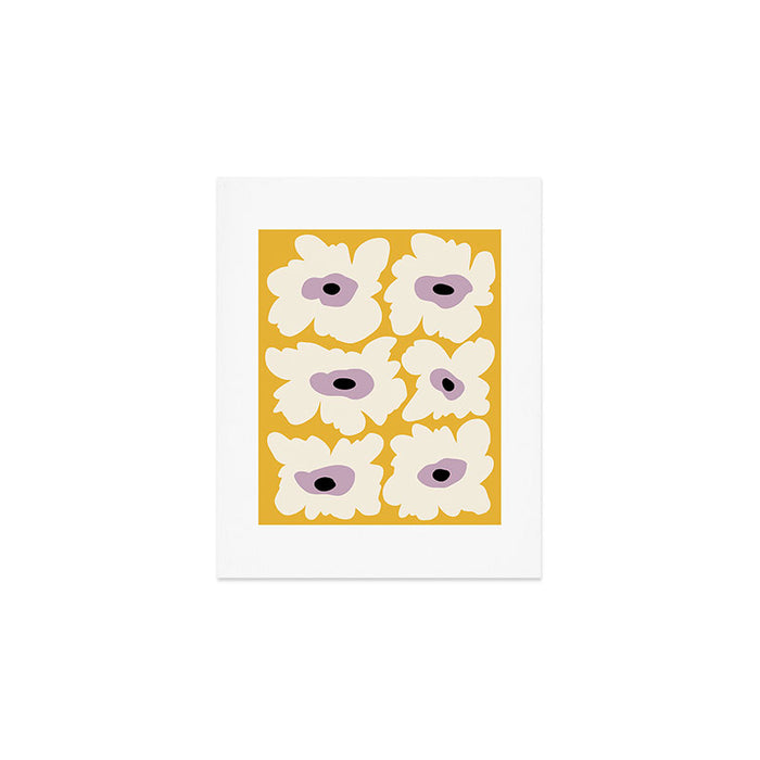 Fresh Poppy in yellow Art Print Gallery Image 1