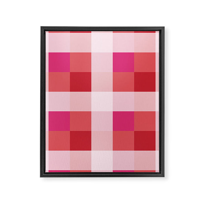 geometrical color illusion  Framed Canvas Print Gallery Image 1