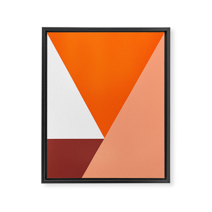 Geometrical retro  Framed Canvas Print Gallery Image 1