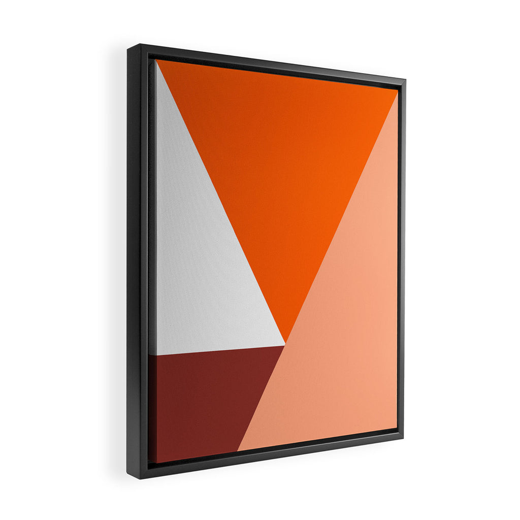 Geometrical retro  Framed Canvas Print Gallery Image 2