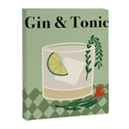 Gin & Tonic Cocktail Canvas Print Gallery Image 6