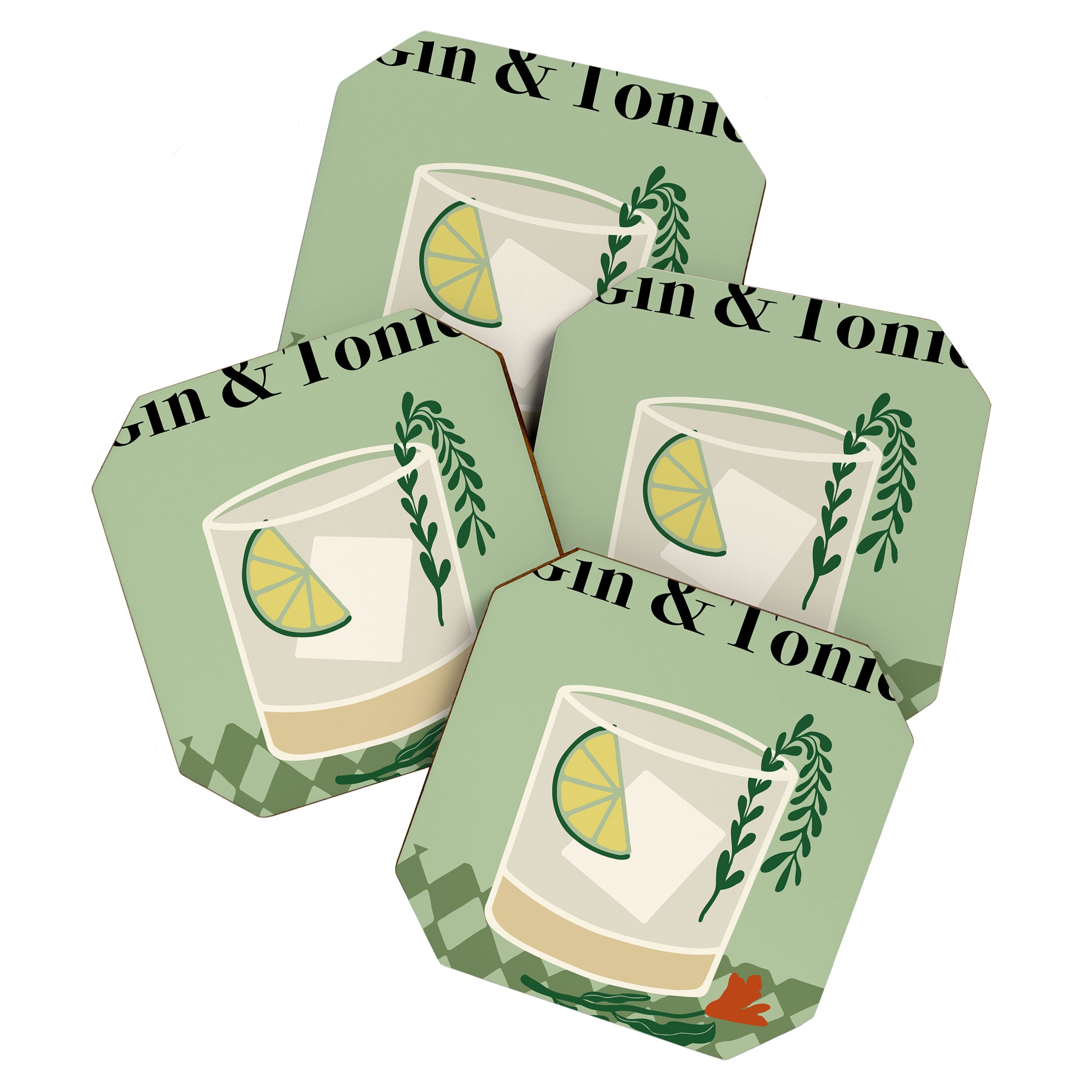 Gin & Tonic Cocktail Coaster Gallery Image 1
