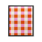 Gingham I Framed Canvas Print Gallery Image 8