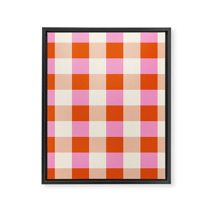 Gingham I Framed Canvas Print Gallery Image 1