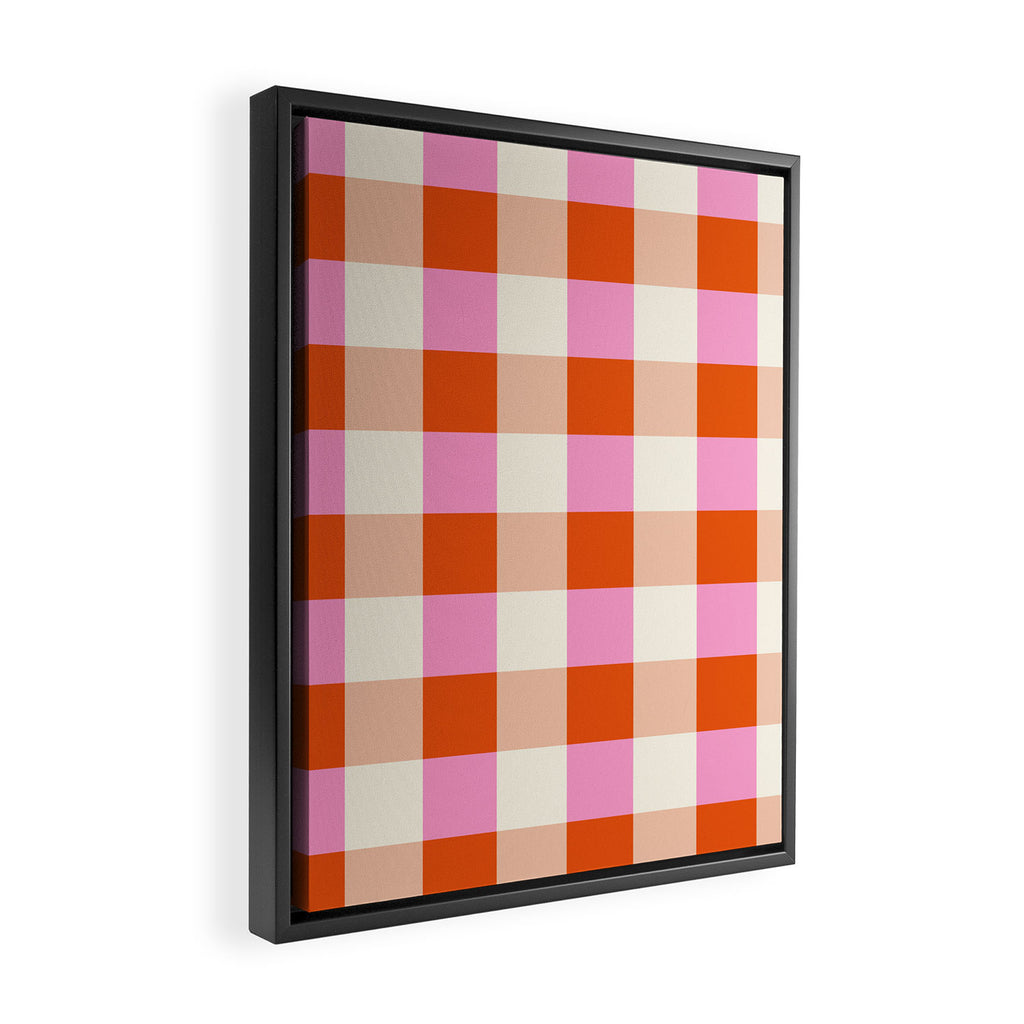 Gingham I Framed Canvas Print Gallery Image 2