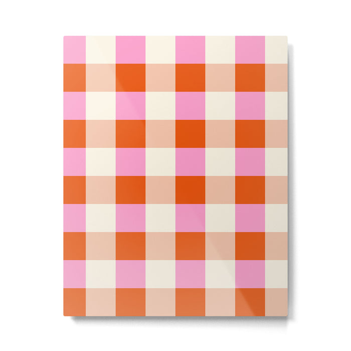 Gingham I Metal Print Gallery Image 1