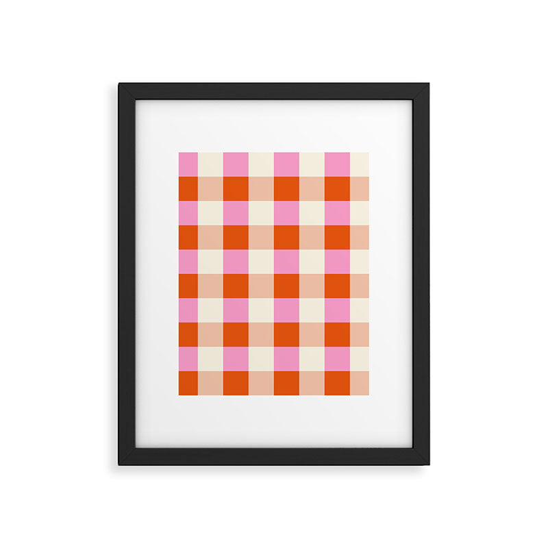 Gingham I Framed Art Print Gallery Image 6