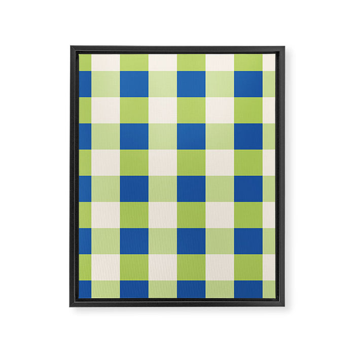 Gingham II Framed Canvas Print Gallery Image 1