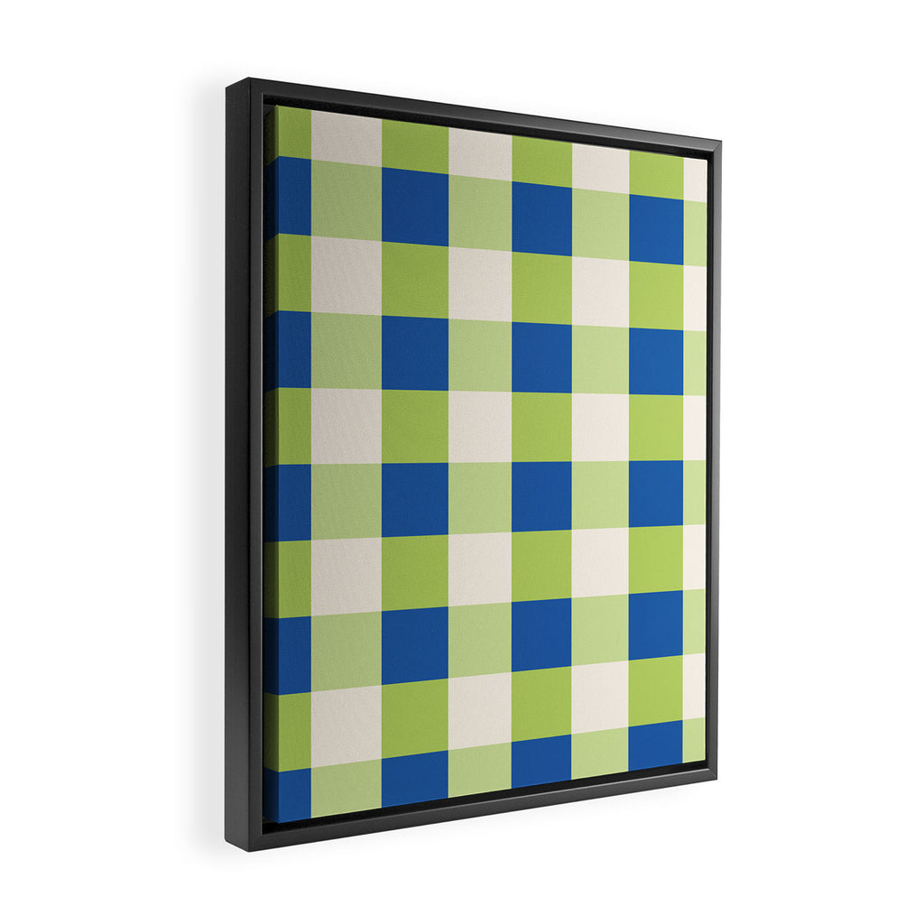 Gingham II Framed Canvas Print Gallery Image 2