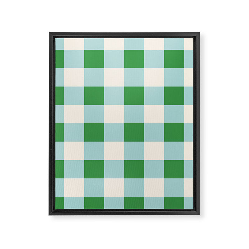 Gingham III Framed Canvas Print Gallery Image 8