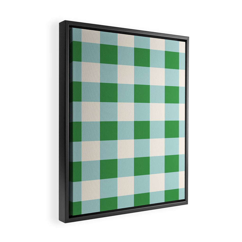 Gingham III Framed Canvas Print Gallery Image 2