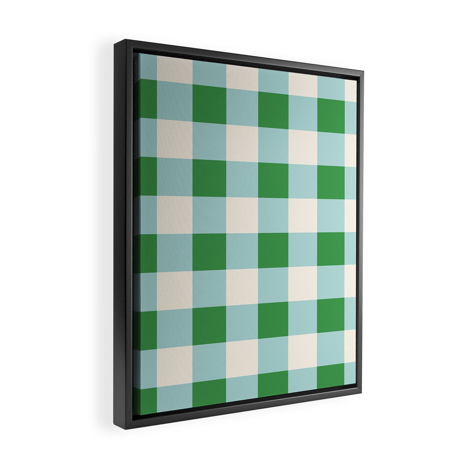 Gingham III Framed Canvas Print Gallery Image 2
