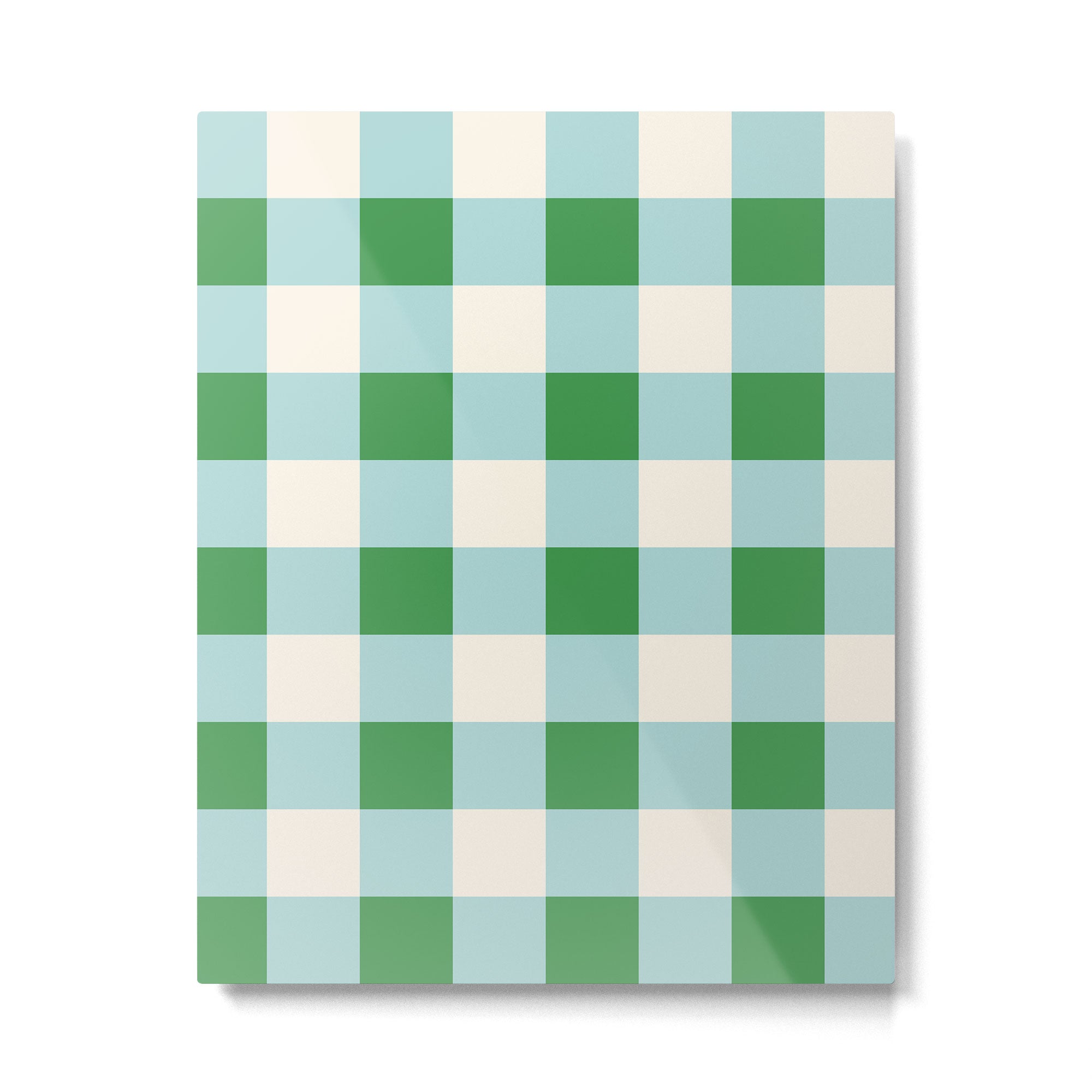 Gingham III Metal Print Gallery Image 6