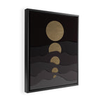 Golden moon phases  Framed Canvas Print Gallery Image 2
