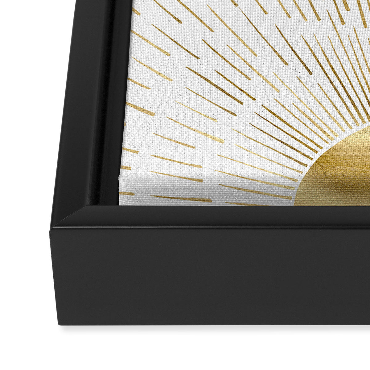 Golden sun Framed Canvas Print Gallery Image 3