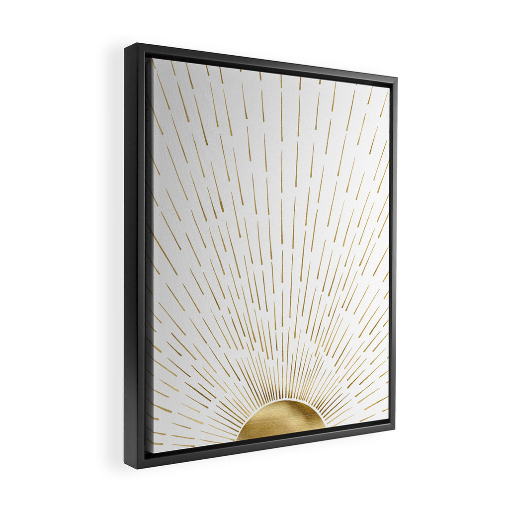 Golden sun Framed Canvas Print Gallery Image 2