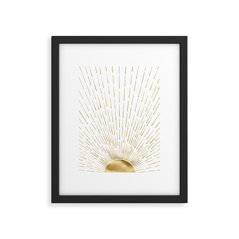 Golden sun Framed Art Print Gallery Image 5