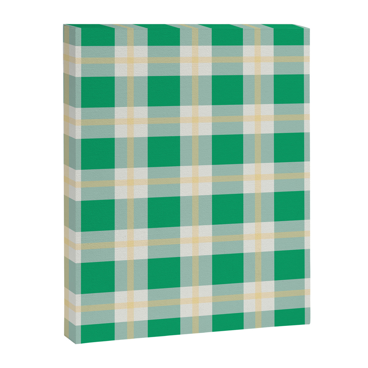 green vintage gingham  Canvas Print Gallery Image 8