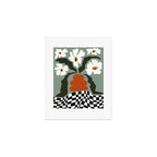 Happy fall floral pottery  Art Print Gallery Image 1