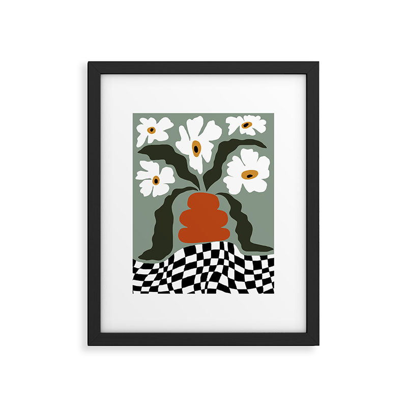 Happy fall floral pottery  Framed Art Print Gallery Image 5