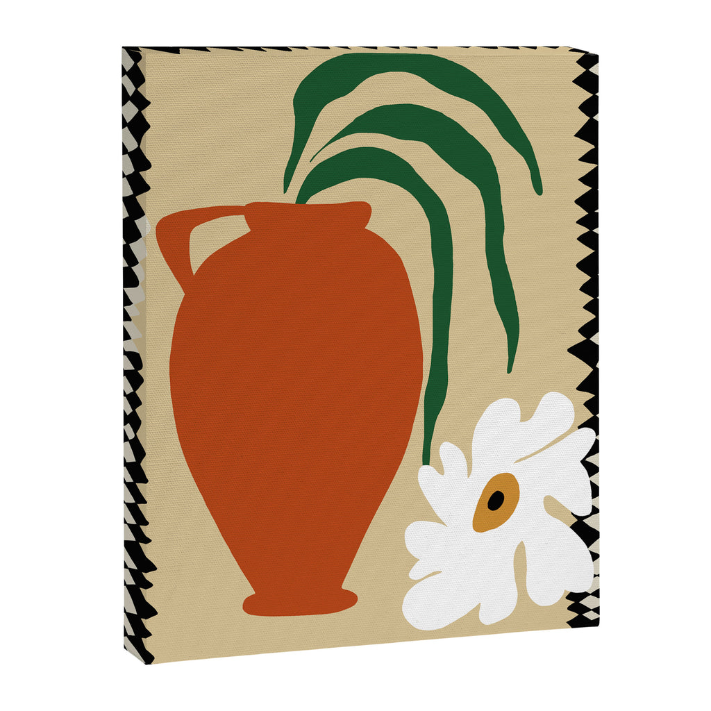 Happy flower fall pottery  Canvas Print Gallery Image 6