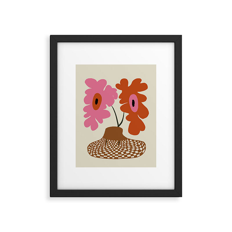 Happy flower pot  Framed Art Print Gallery Image 5