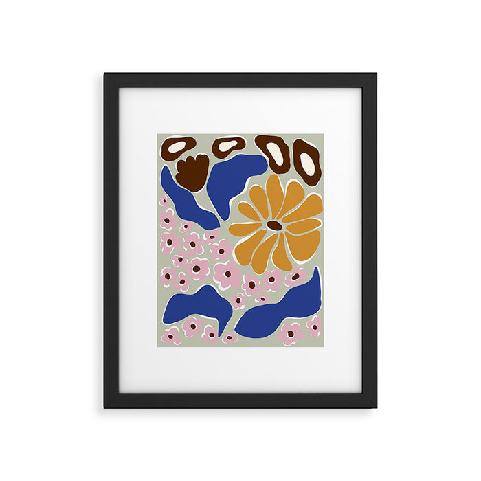 happy hippie garden   Framed Art Print Gallery Image 1