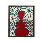 Happy Retro flower vase 1 Framed Canvas Print Gallery Image 8