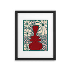 Happy Retro flower vase 1 Framed Art Print Gallery Image 6