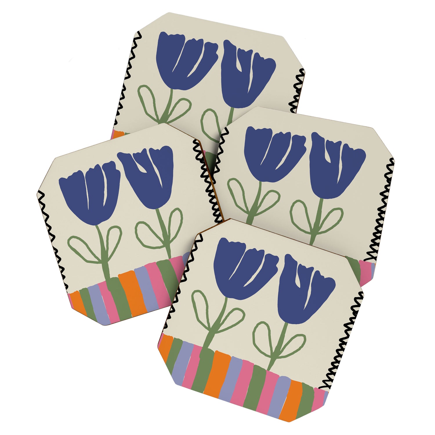 Happy two blooming  Coaster Gallery Image 1