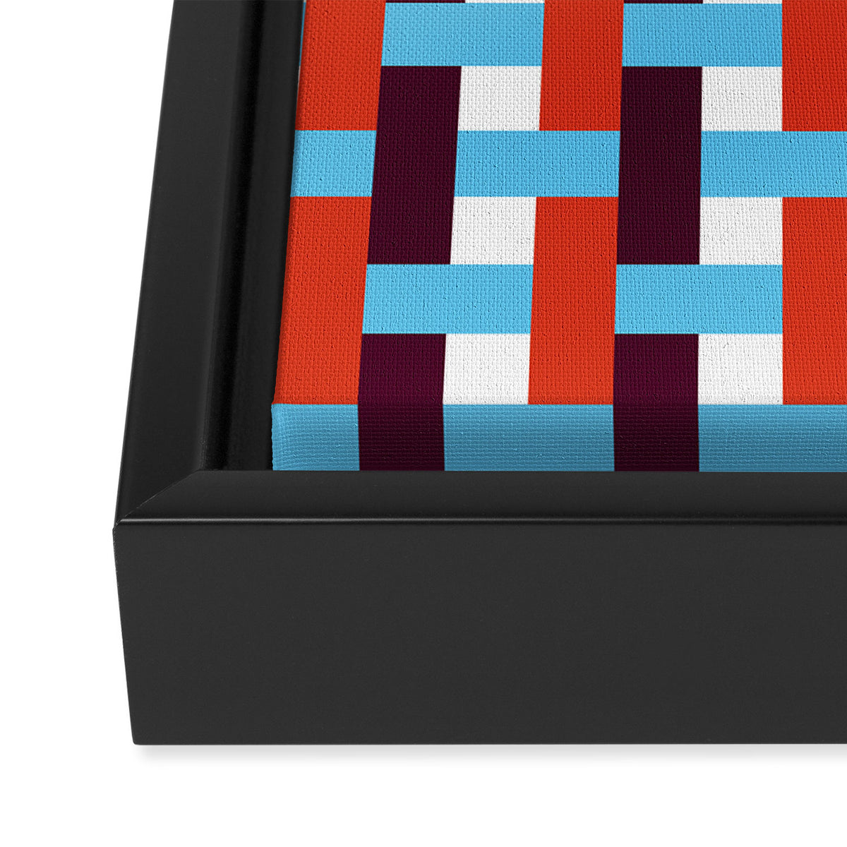 Infinity Grid 1 Framed Canvas Print Gallery Image 3