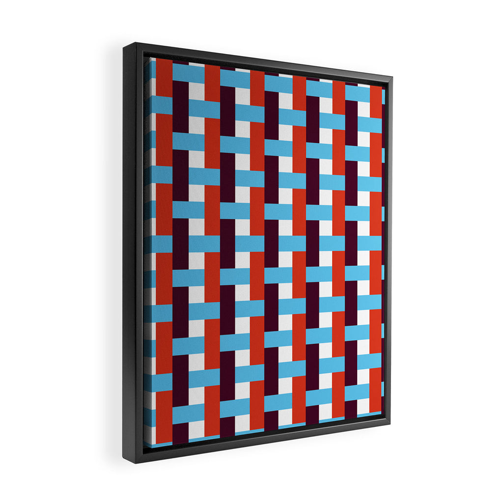 Infinity Grid 1 Framed Canvas Print Gallery Image 2