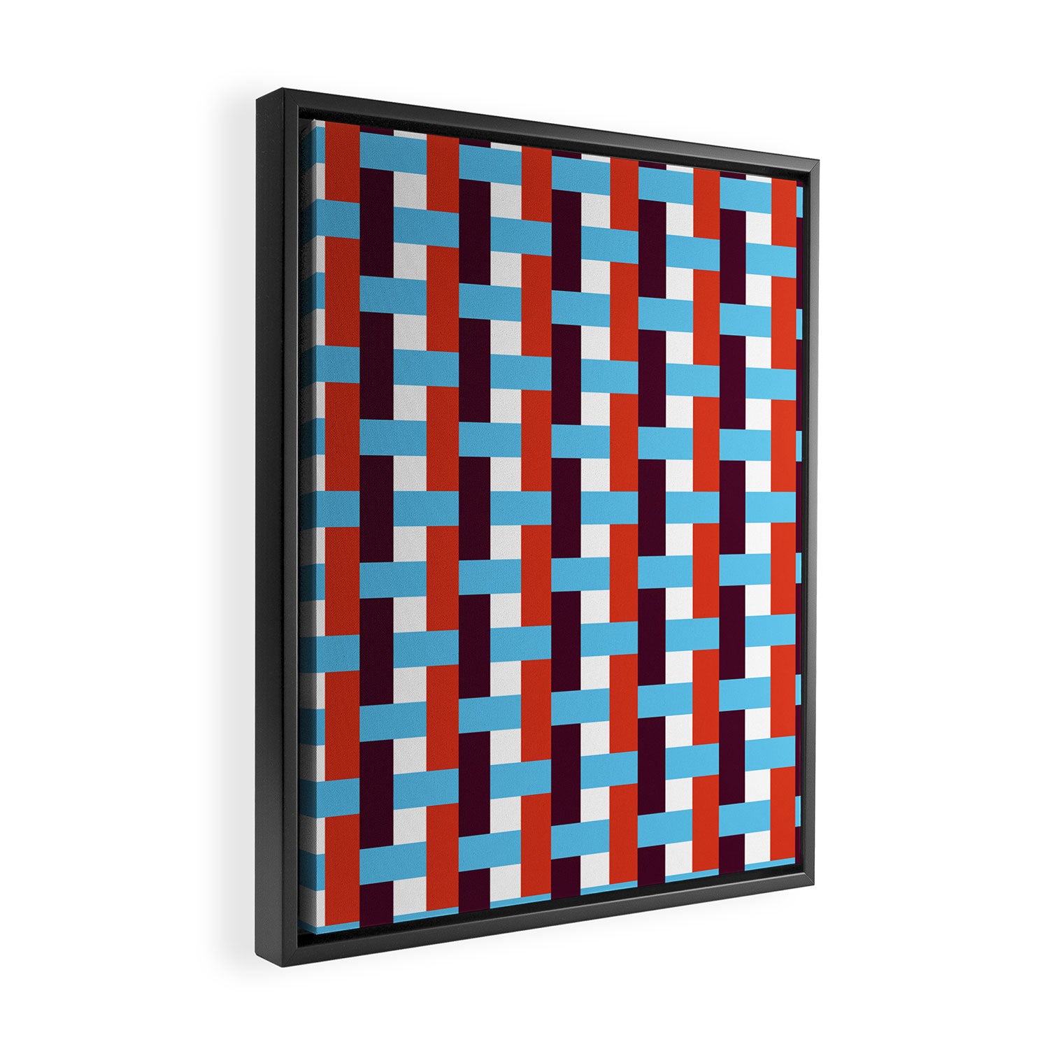 Infinity Grid 1 Framed Canvas Print Gallery Image 2
