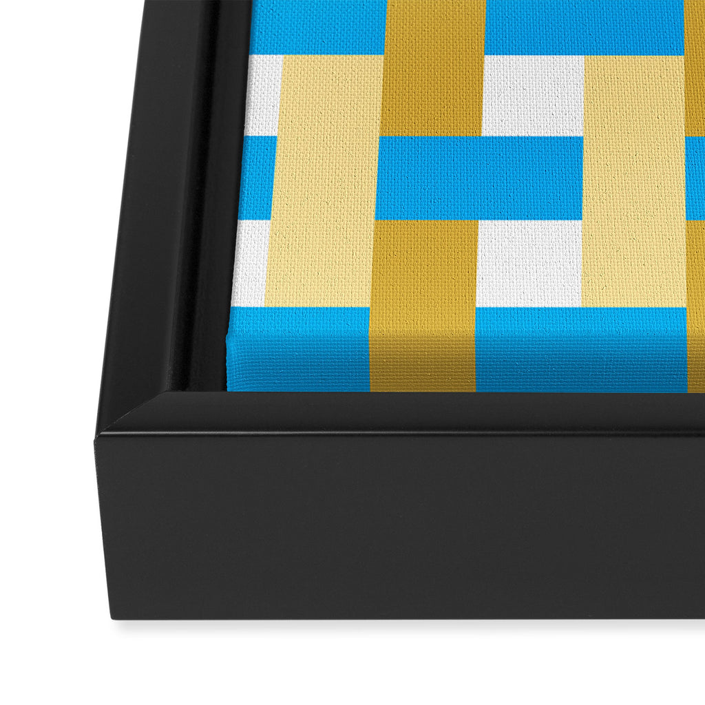 Infinity Grid 3 Framed Canvas Print Gallery Image 3