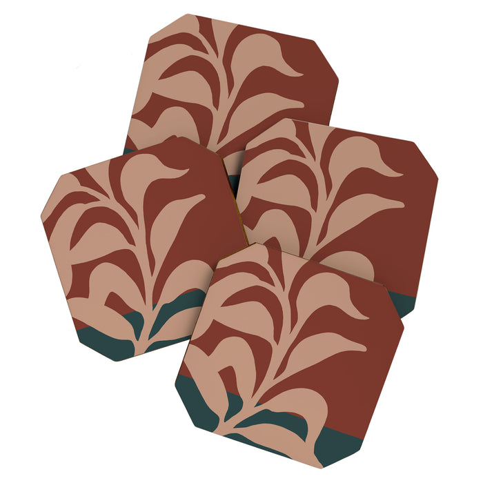 Lazy leaf 1 big print  Coaster Gallery Image 1