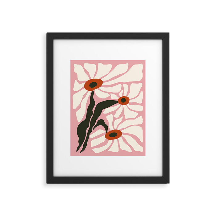 Lazy White Daisies  Framed Art Print Gallery Image 1