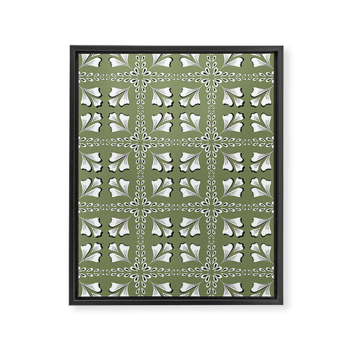 Leafy Meadow 2 Framed Canvas Print Gallery Image 1