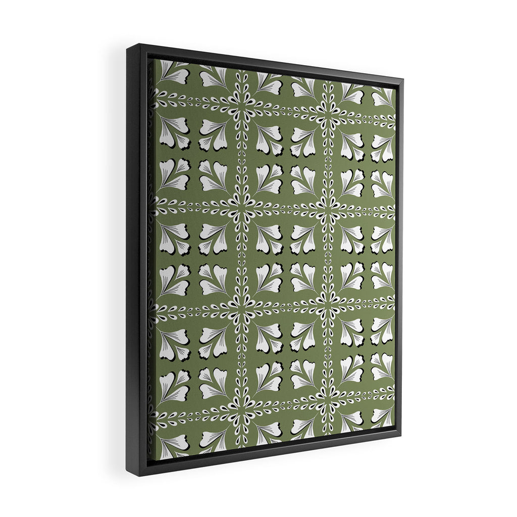 Leafy Meadow 2 Framed Canvas Print Gallery Image 2