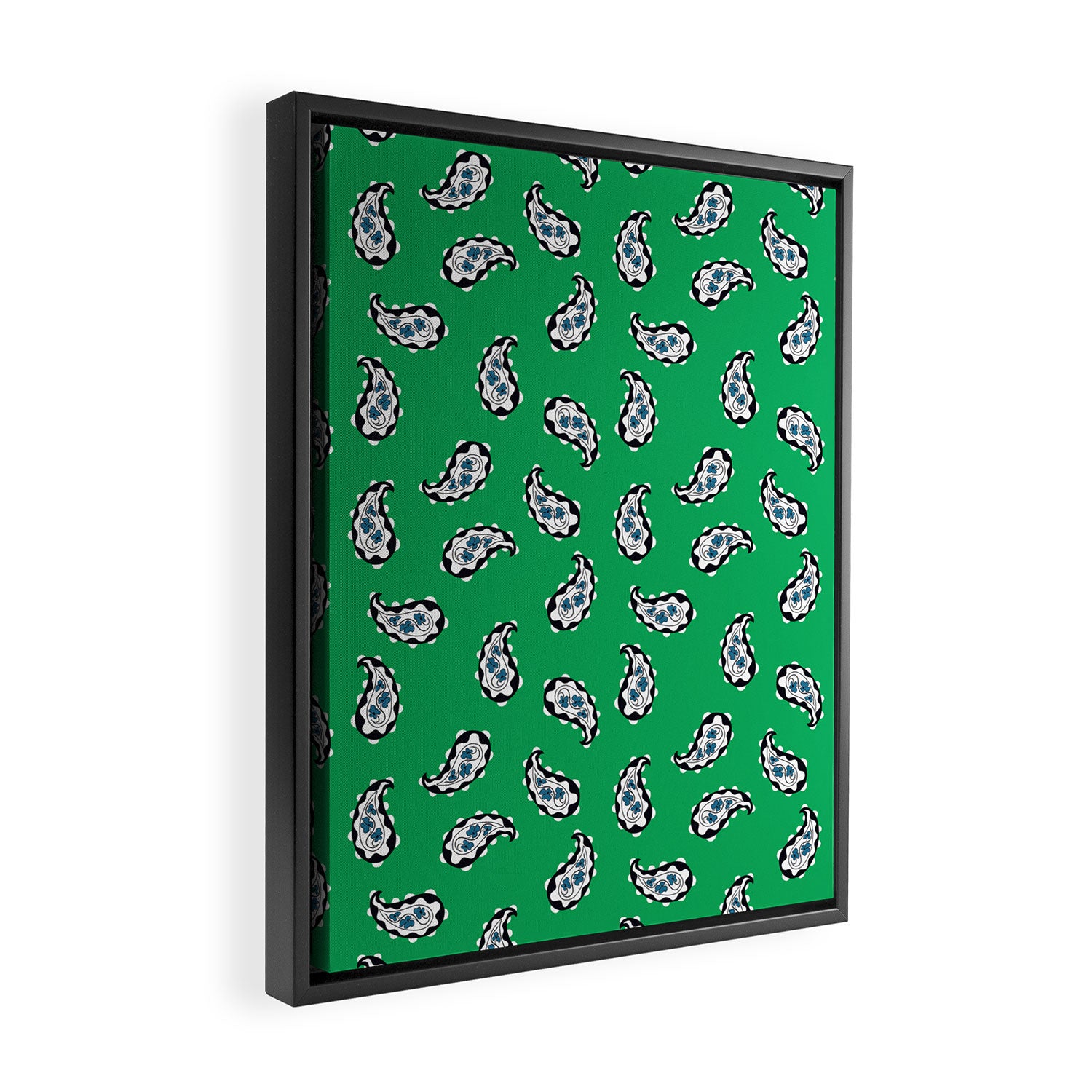 Leafy Whirls 1 Framed Canvas Print Gallery Image 2