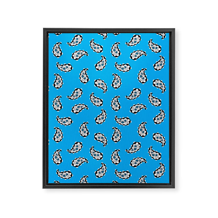 Leafy Whirls 2 Framed Canvas Print Gallery Image 1
