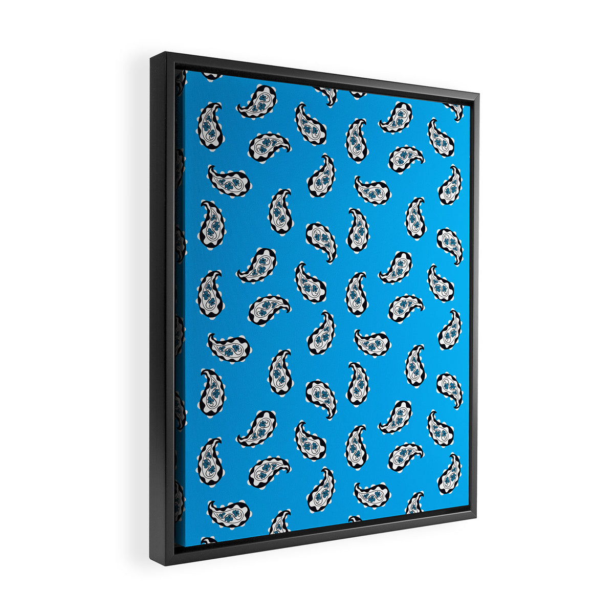 Leafy Whirls 2 Framed Canvas Print Gallery Image 2