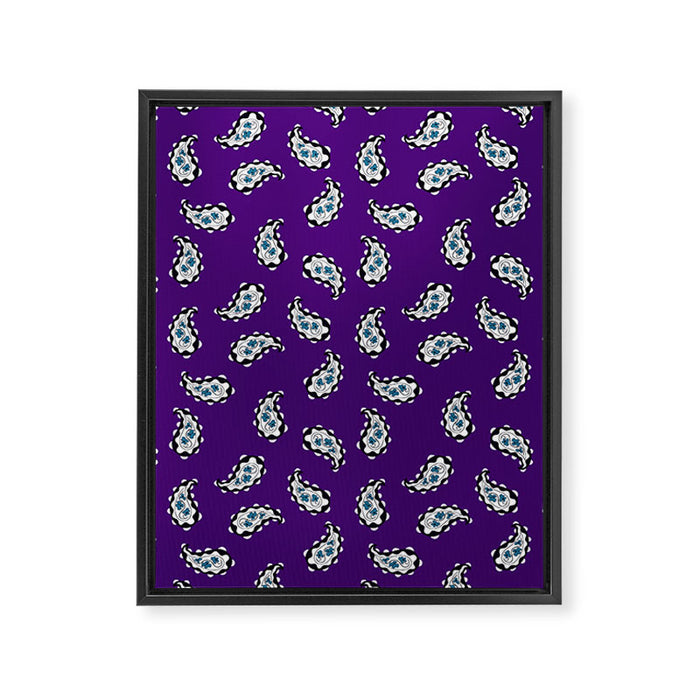 Leafy Whirls 3 Framed Canvas Print Gallery Image 1