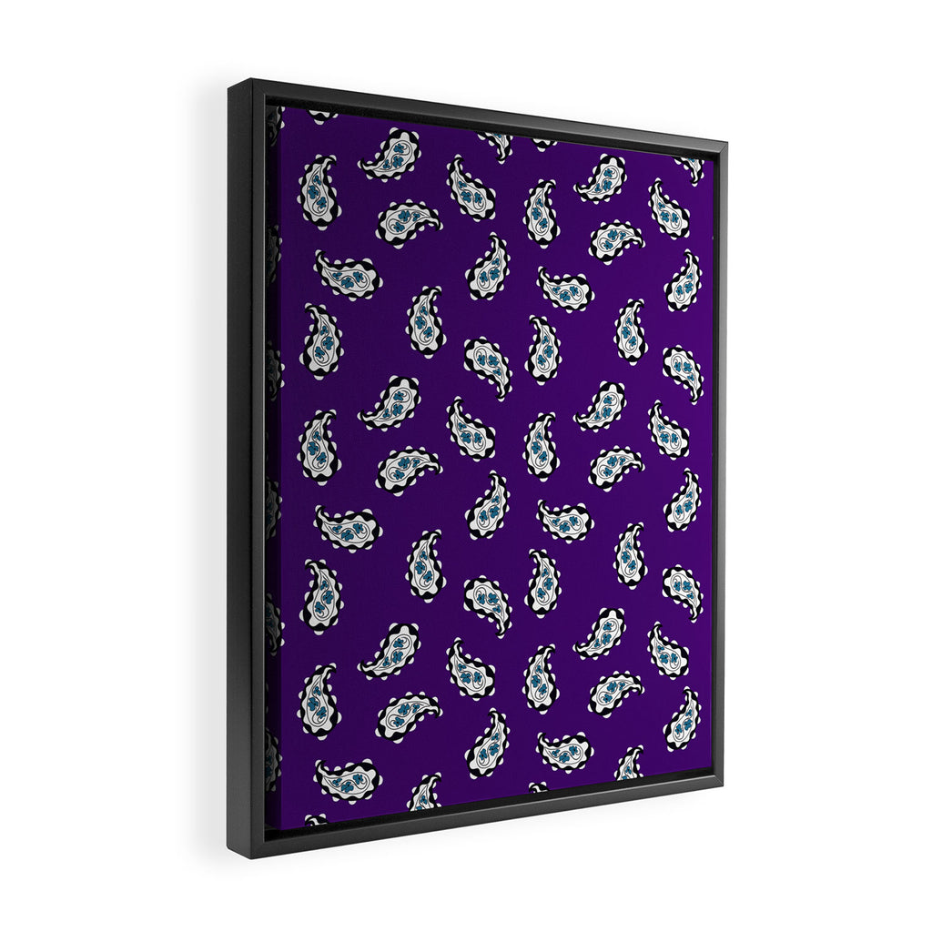 Leafy Whirls 3 Framed Canvas Print Gallery Image 2