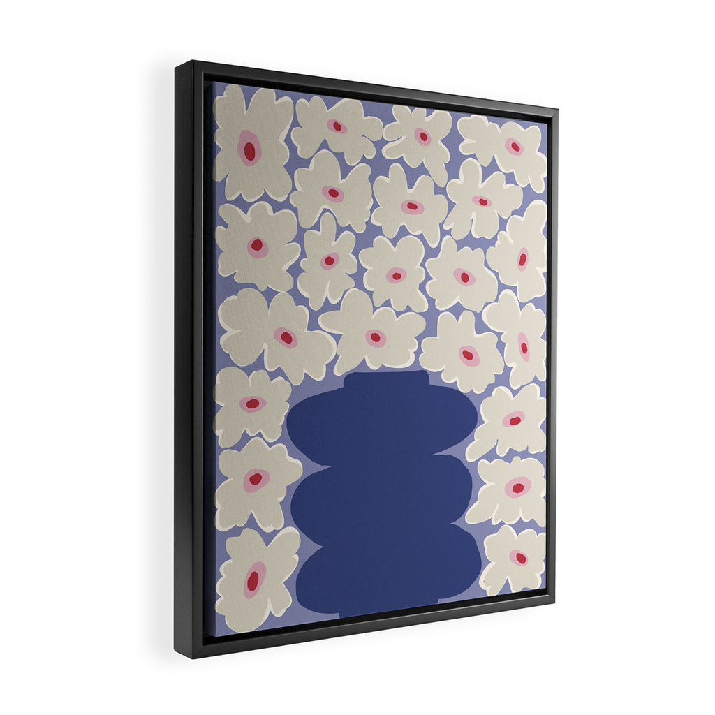 Little Daisy Vase Framed Canvas Print Gallery Image 2
