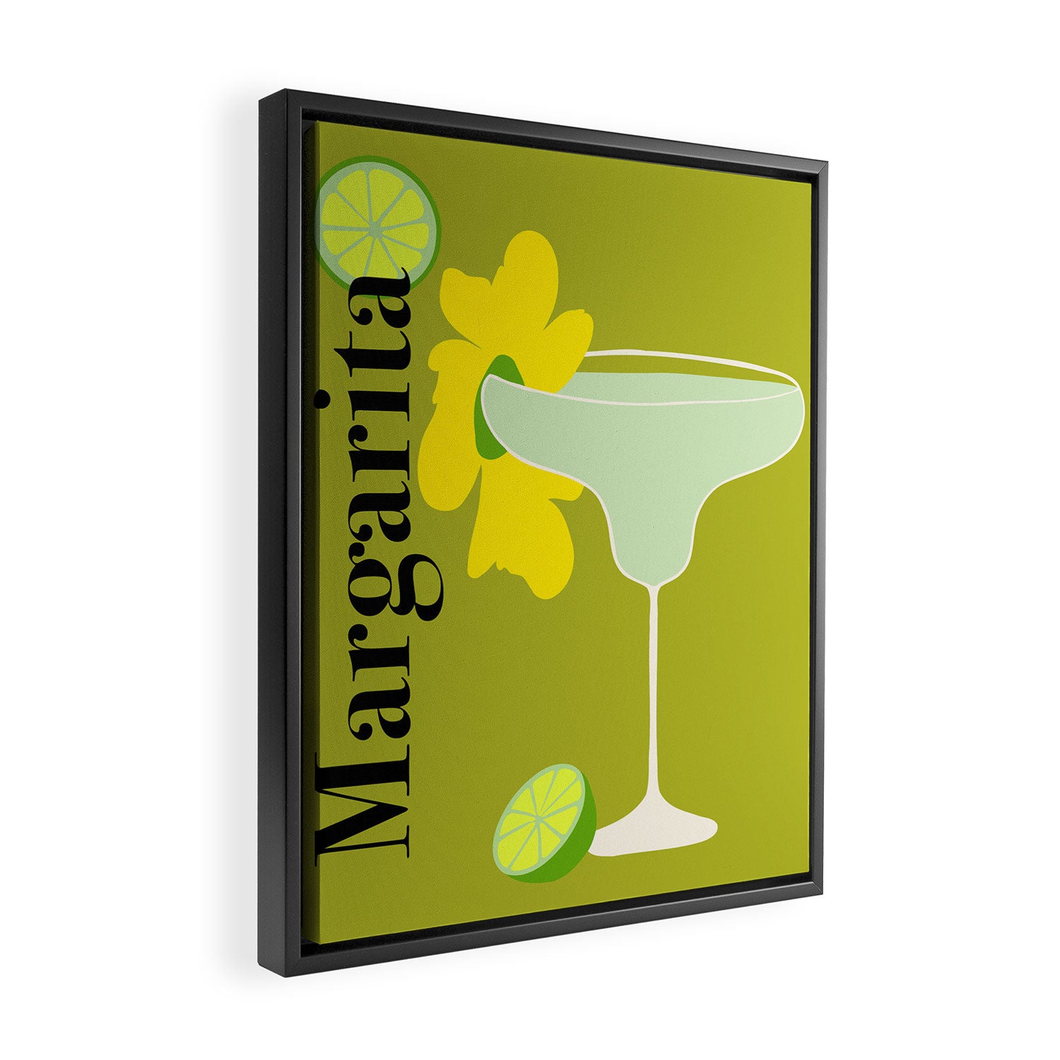 Margarita Cocktail Framed Canvas Print Gallery Image 2