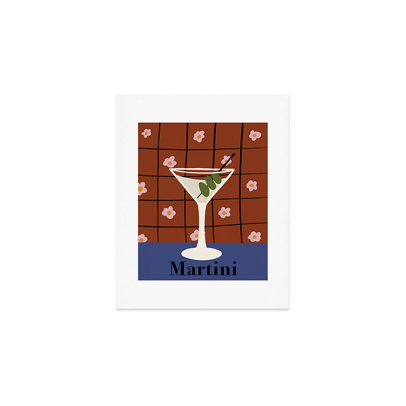 Martini Cocktail Art Print Gallery Image 1