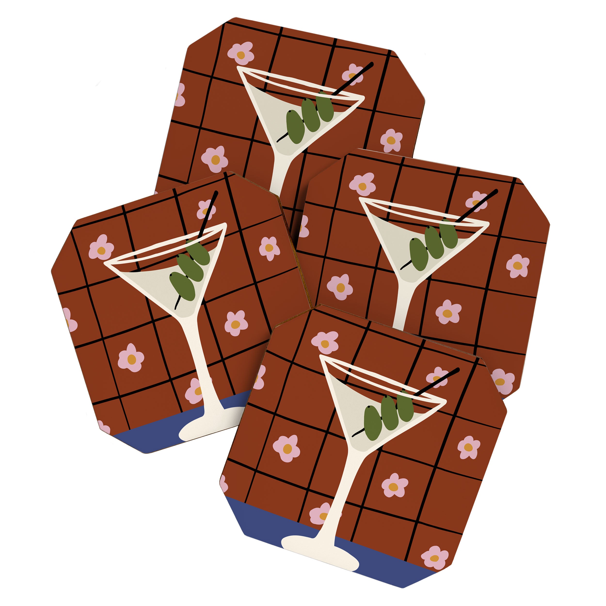 Martini Cocktail Coaster Gallery Image 1