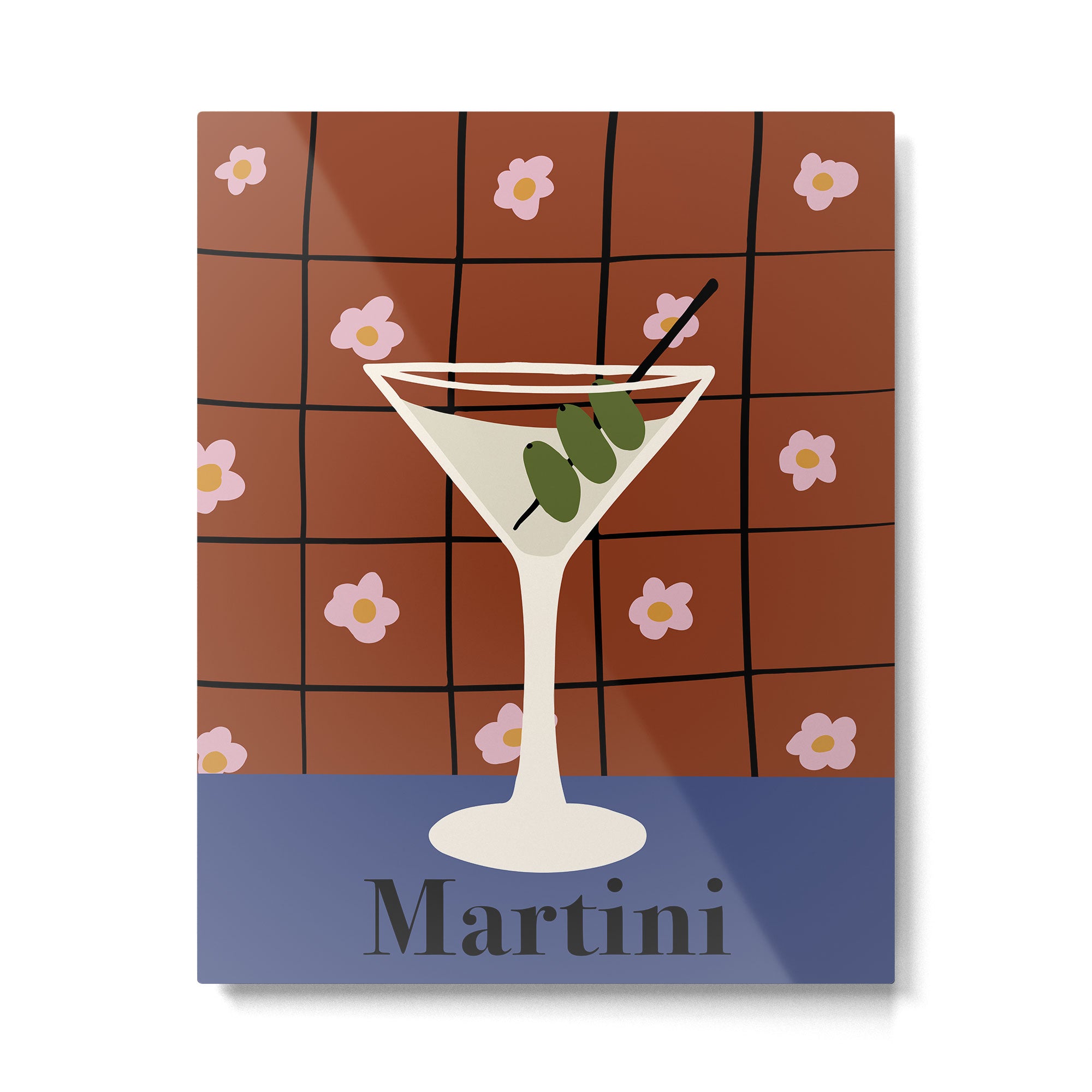 Martini Cocktail Metal Print Gallery Image 4
