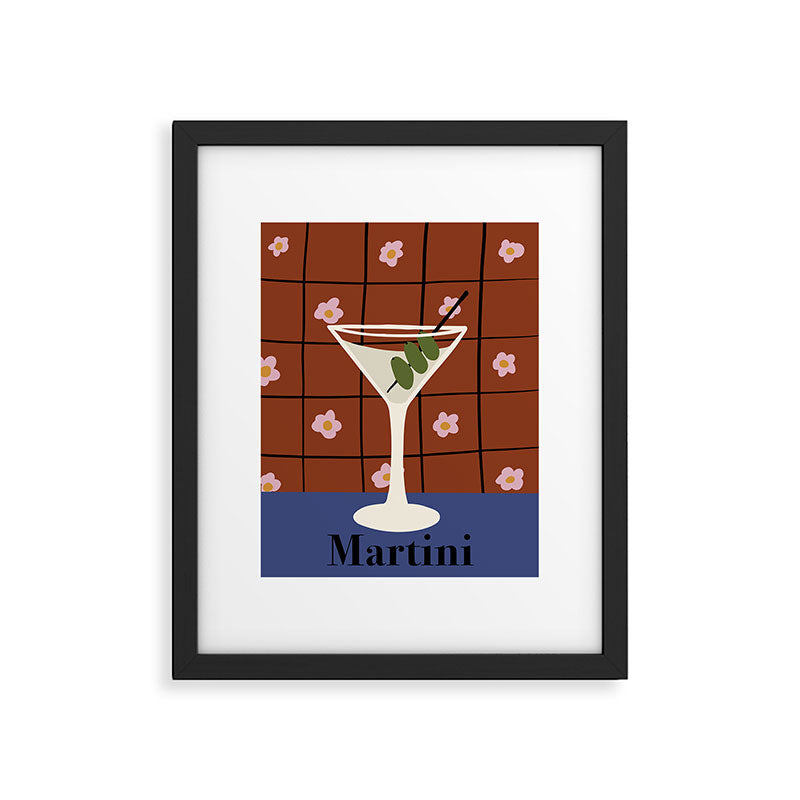 Martini Cocktail Framed Art Print Gallery Image 5